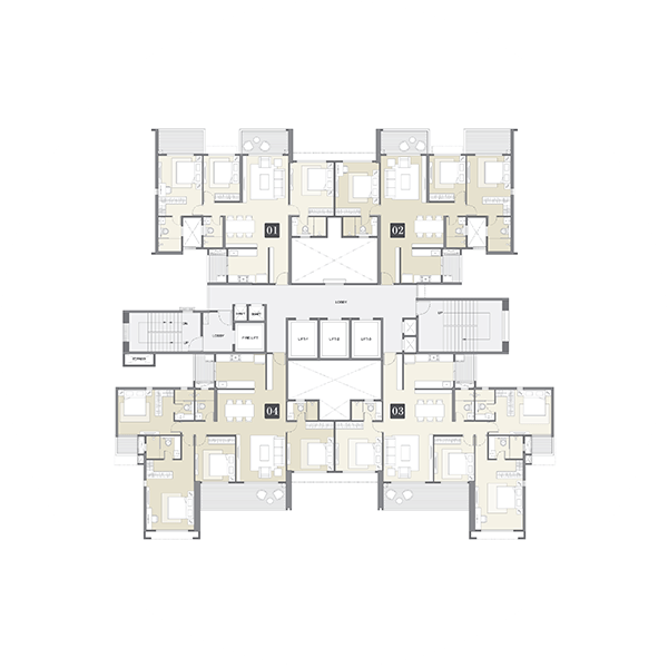 View Floor Plan 13 designed for spacious 3 bhk homes in Pune